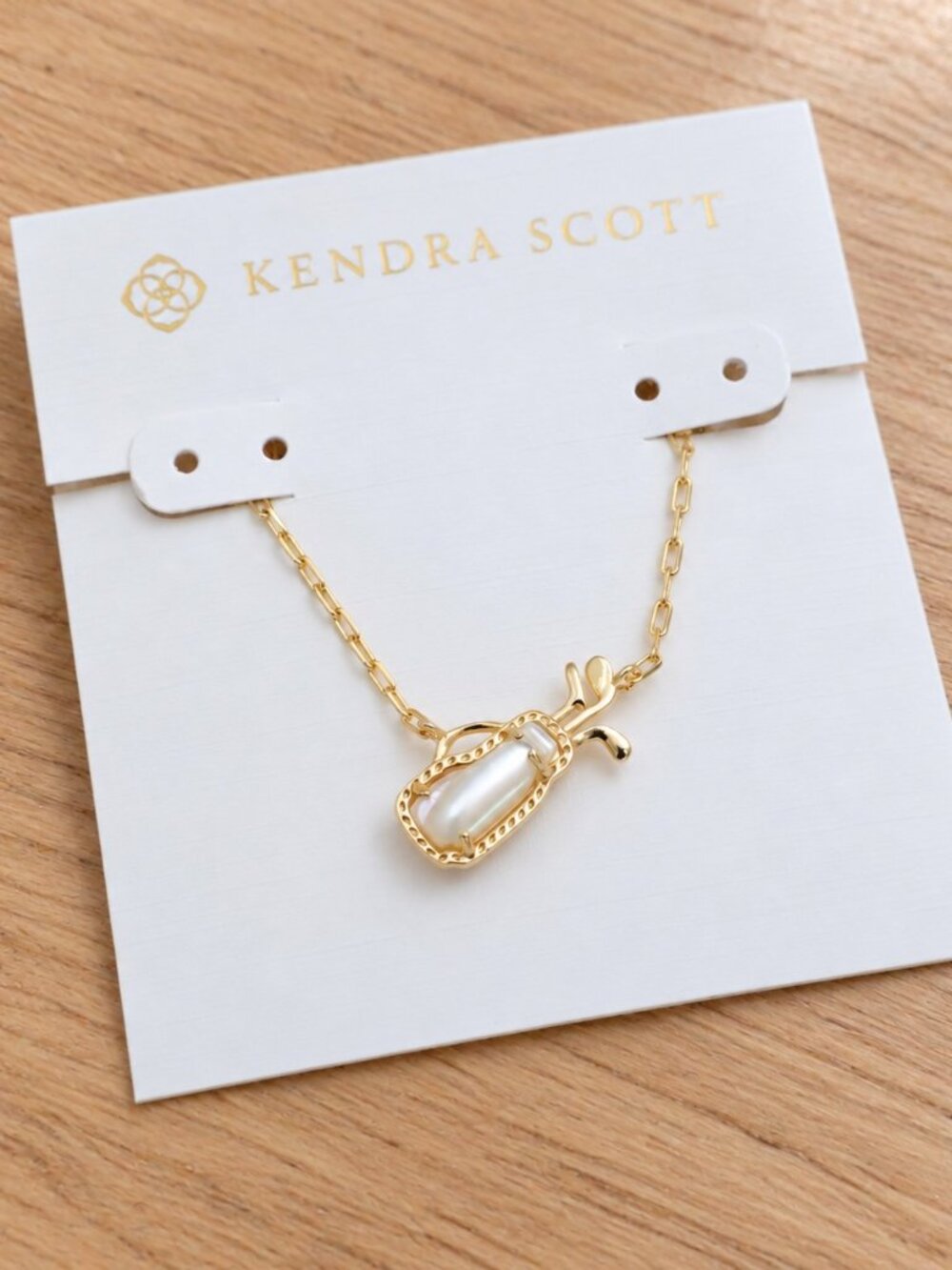 golf pendant necklace gold